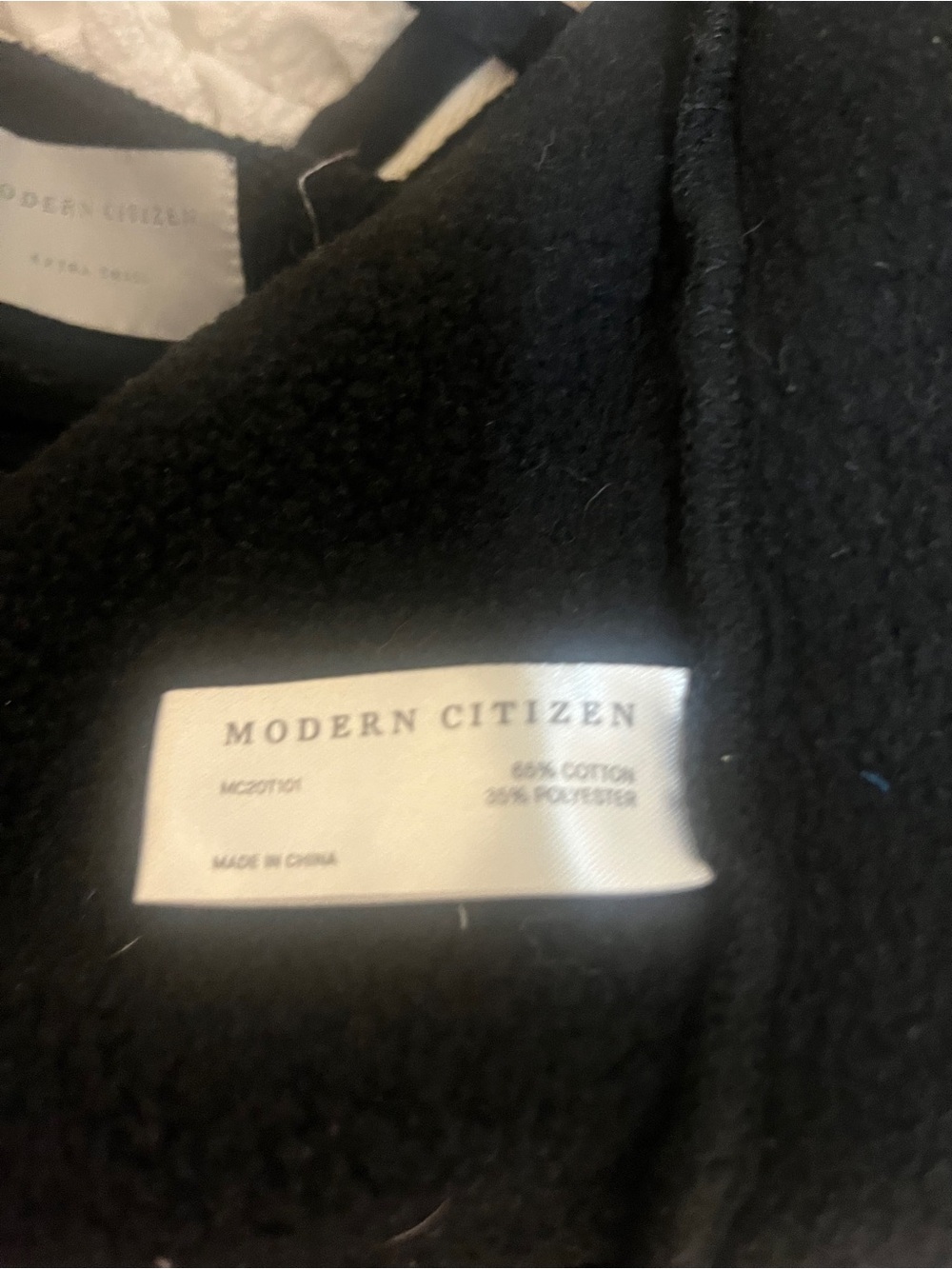 Modern Citizen oversized black zip-up sweatshirt - Picture 7 of 7